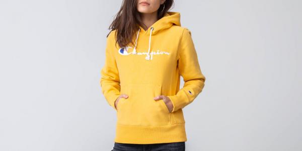 Champion Reverse Weave Hoodie Yellow