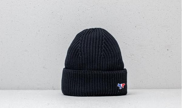 MAISON KITSUNÉ Ribbed Hat Black