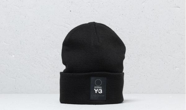 Y-3 Logo Beanie Black