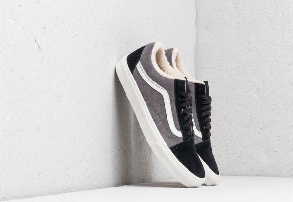 Vans Old Skool (Suede/ Sherpa) Black/ Pewter