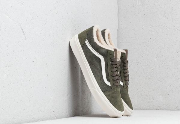 Vans Old Skool (Suede/Sherpa) Grape Leaf