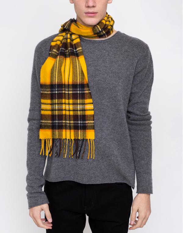 Dr. Martens Steward Tartan Scarf Yellow