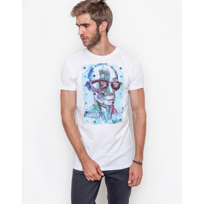 Triko RVLT 1727 Sha tee print white