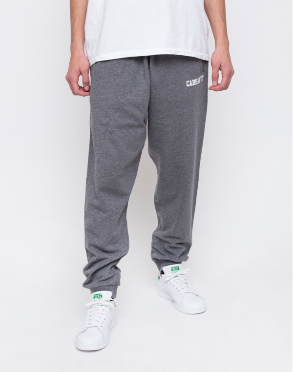 Carhartt WIP College Sweat Pant Dark Grey Heather / White L