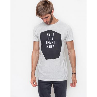 Triko RVLT 1728 Glu tee print lightgrey