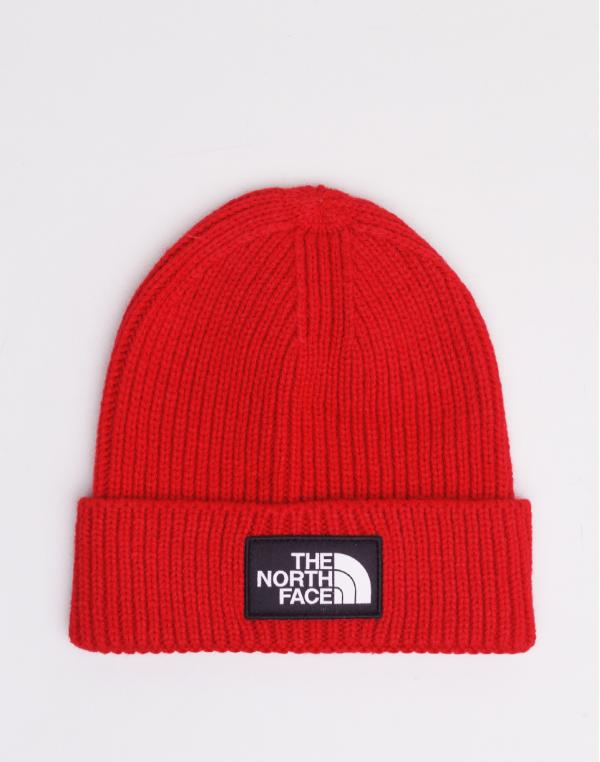 The North Face TNF Logo Box Cuff Beanie TNF Red