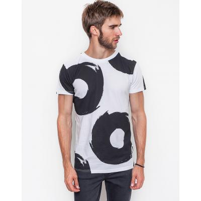 Triko RVLT 1730 Cir tee print white