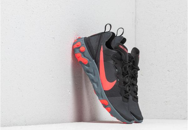 Nike W React Element 55 Black/ Solar Red-Cool Grey