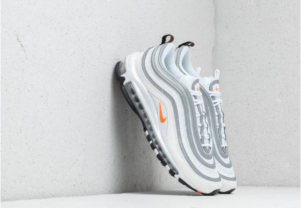 Nike Air Max 97 White/ Cone- Metallic Silver