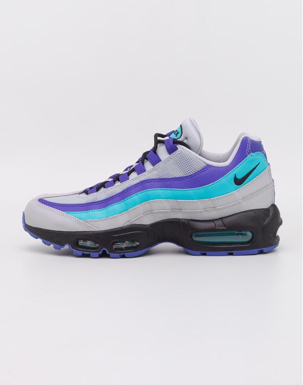 Nike Air Max 95 OG Wolf Grey/ Black- Indigo Burst- Hyper Jade 41