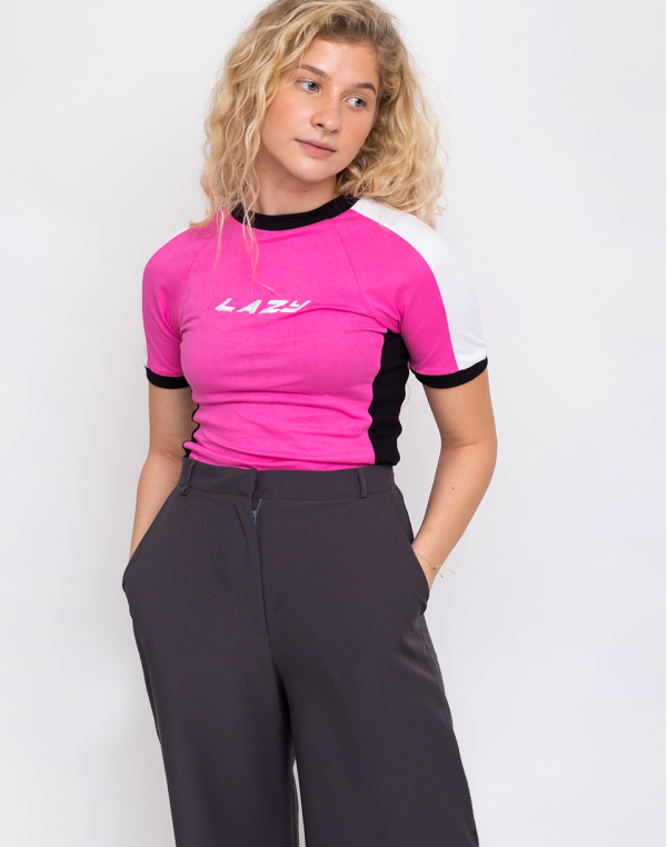 Lazy Oaf Lazy Sports Ringer Pink M