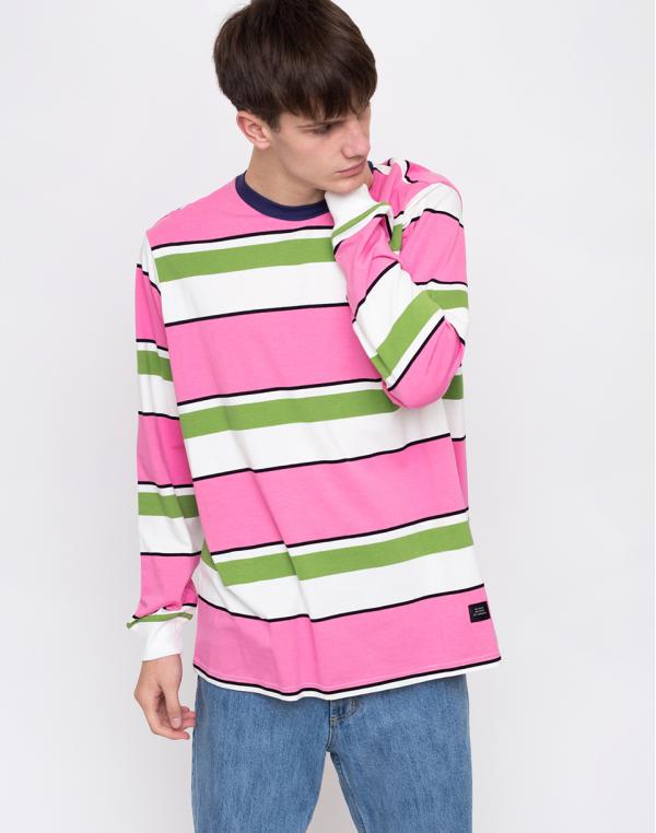 Lazy Oaf Pink And Green Stripy Pink M
