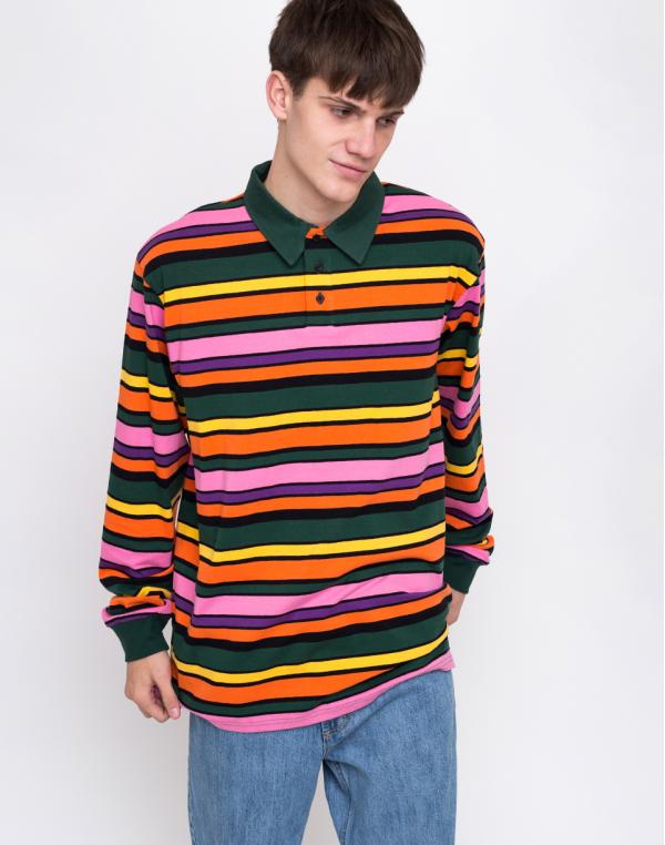 Lazy Oaf Stripy Polo Multi L
