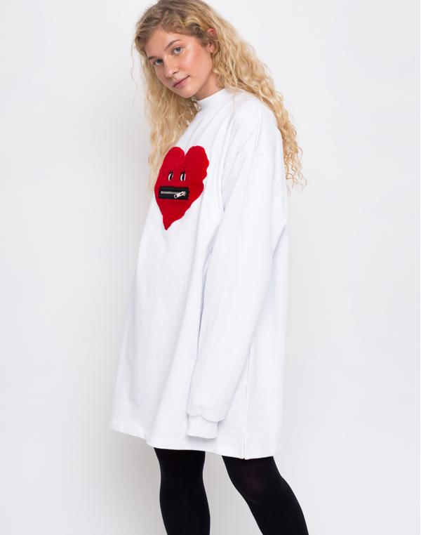 Lazy Oaf Zippy Heart White S/M