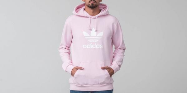 adidas Trefoil Hoodie Clear Pink