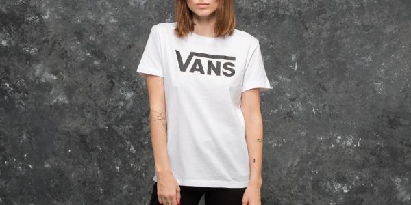 Vans Wm Flying V Crew Tee White-Black