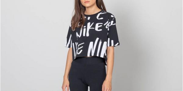 Nike Sportswear Cropped Tee Black/ White
