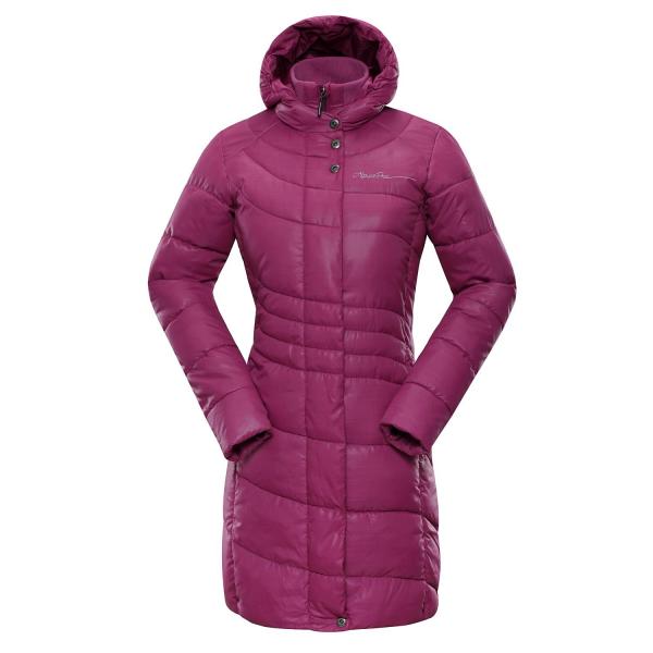 ALPINE PRO OMEGA 2 RŮŽOVÁ / FIALOVÁ Dámský Kabát M-L