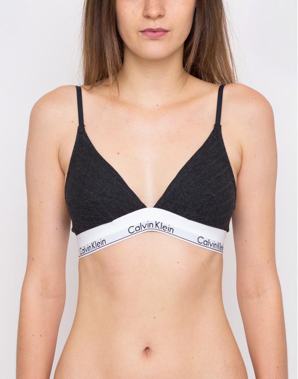 Calvin Klein Unlined Triangle Rib Knit / Charcoal Heather M