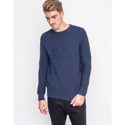 Svetr RVLT 6418 Tri knit pattern Navy