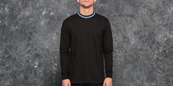 Polar Striped Rib Longsleeve Tee Black