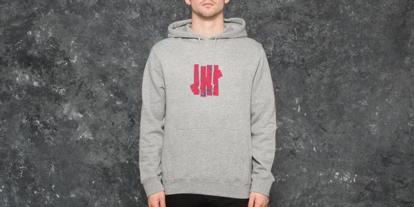 Undefeated 5 Strike Cement Hoodie Grey Heather