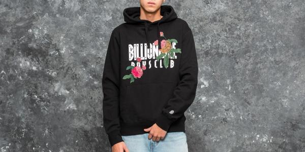 Billionaire Boys Club Embroidered Floral Popover Hood Black