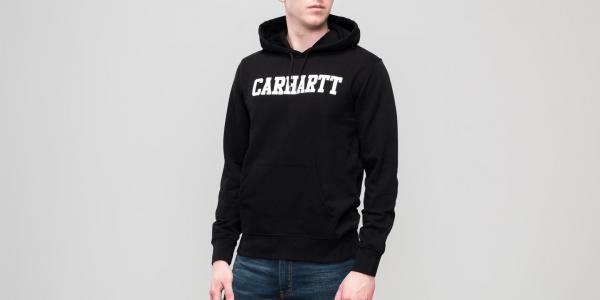 Carhartt WIP Hooded College Sweat Black/ White