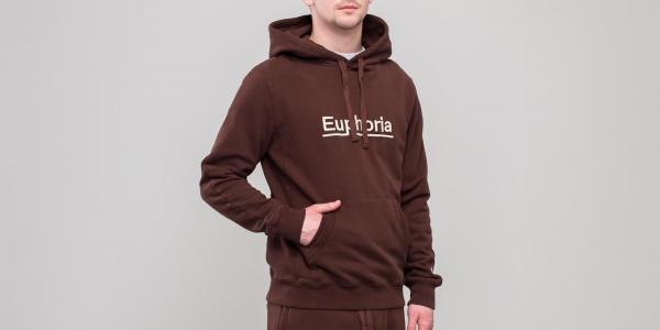 Champion x WOOD WOOD Luis Hoodie Chocolate Brown