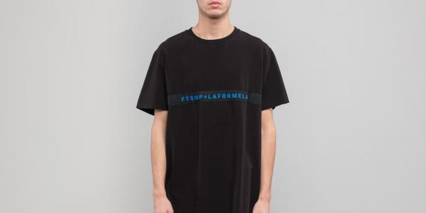 FTSHP + LAFORMELA "No Season" Striped Tee Black