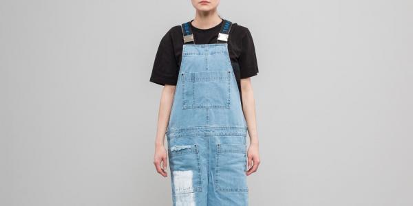 FTSHP + LAFORMELA "No Season" Denim Track Dress Blue