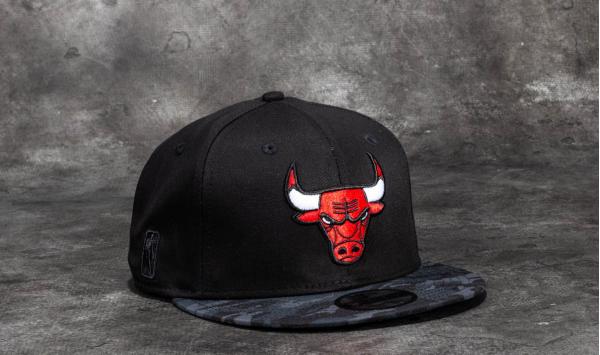 New Era 9Fifty Team Camo Chicago Bulls Cap Black/ Dark Camo