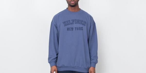 Tommy Hilfiger Slogan Track Top Nightshadow Blue