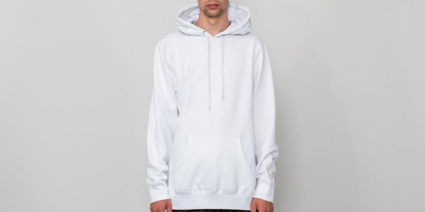 HUF Blackout Pullover Hoodie White