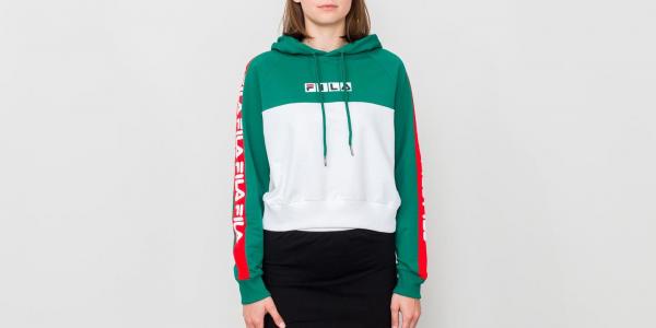 FILA Chelsea Hooded Sweat Shady Glade/ Bright White