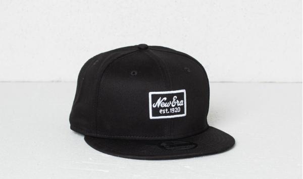 New Era 9Fifty Script Patch Cap Black