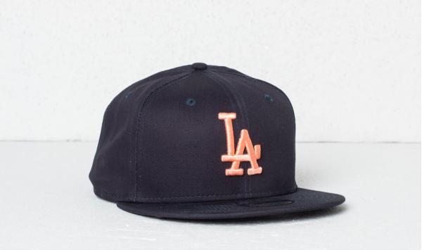 New Era 9Fifty MLB League Essential Los Angeles Dodgers Cap Navy/ Peach