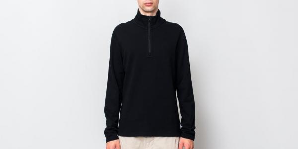 Reigning Champ Terry Half Zip Pullover Black