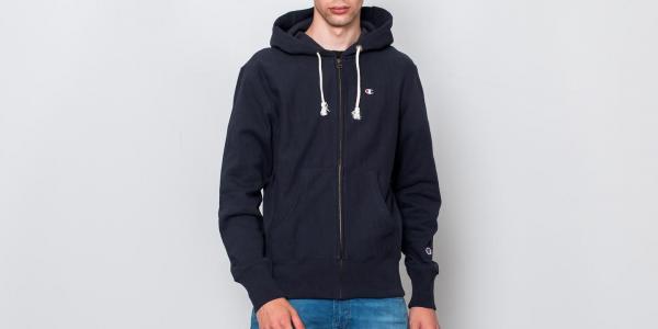 Champion Reverse Weave Classic Zip Hoody Navy