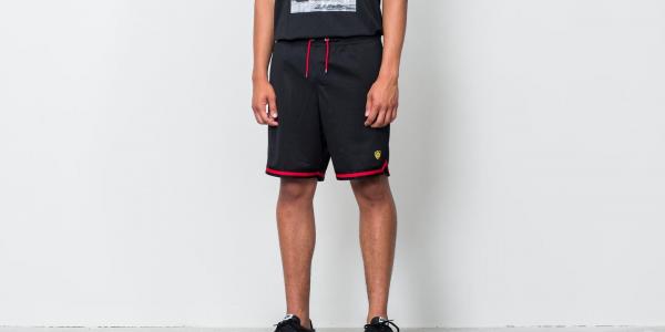 Jordan Sportswear Last Shot Mesh Shorts Black/ Gym Red/ Tour Yellow