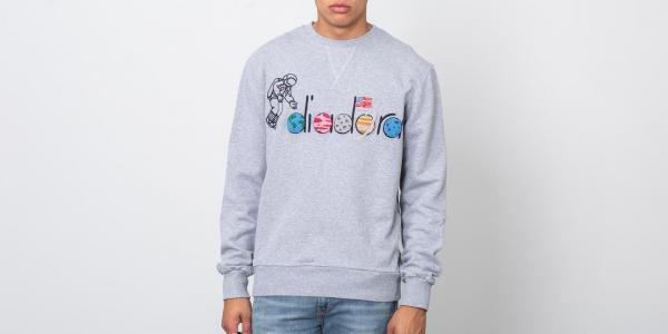 Diadora x LC23 Spaceman Sweater Light Middle Grey Melange
