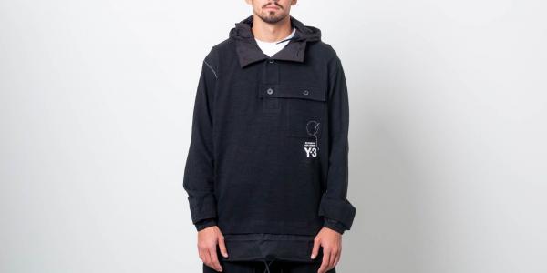 Y-3 Sashiko Layered Hoodie Black