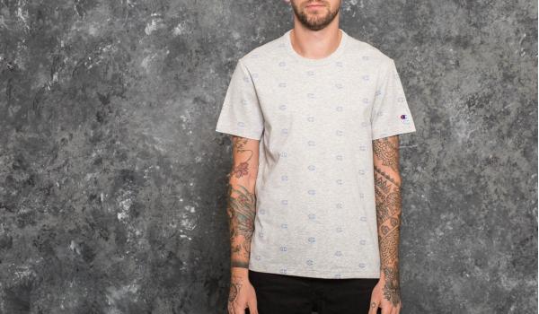 Champion Crewneck T-Shirt Light Oxford Grey Melange