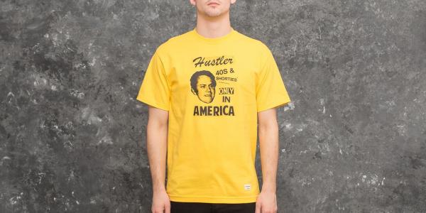 40s & Shorties x HUSTLER Only in America Tee Yellow