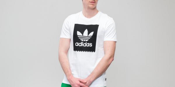 adidas Solid BB Tee White/ Black