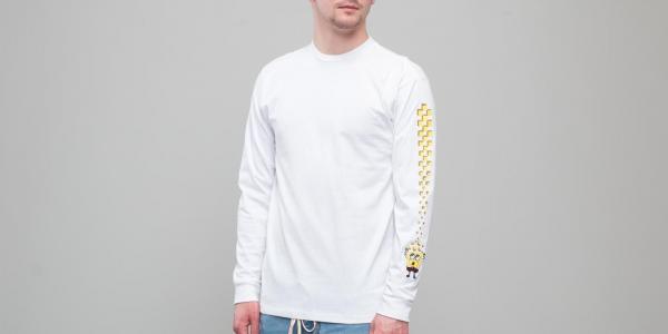 Vans x Spongebob Longsleeve Tee White