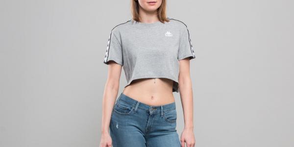 Kappa Authentic Apua Tee Grey Medium Melange