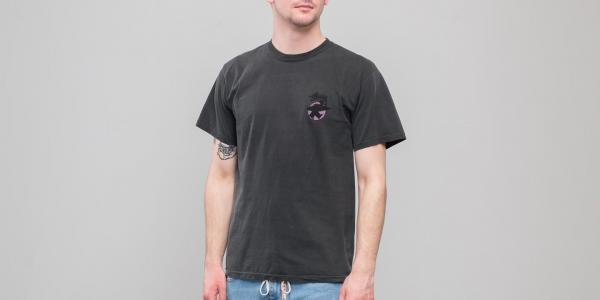 Stüssy Surfman Dot Pigment Dyed Tee Black