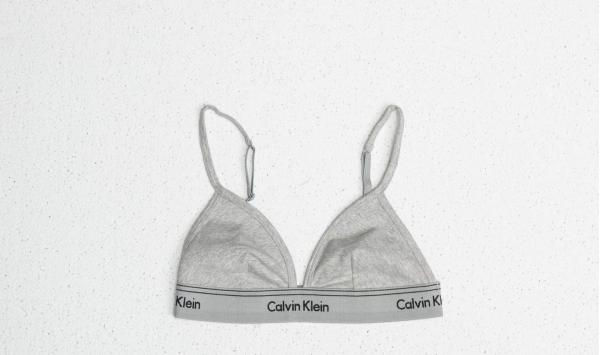Calvin Klein Unlined Triangle Bra Grey Heather