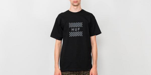 HUF Blackout Check Box Shortsleeve Tee Black